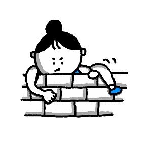 乗り越える人