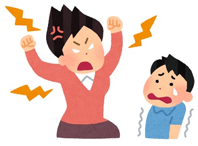 怒る母親