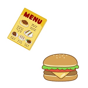 ハンバーガーメニュー
