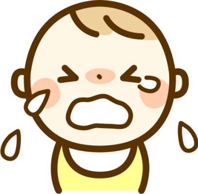 泣いている赤ちゃん