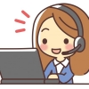PCと女性